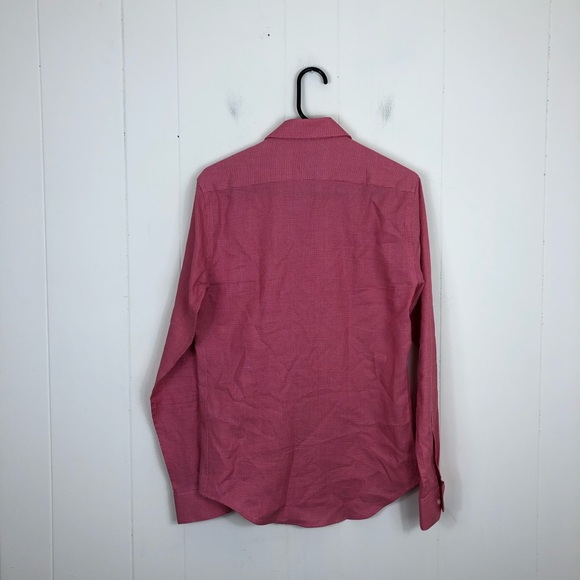 Zara Man Pink Slim Fit Button Down Sz S - Picture 6 of 8